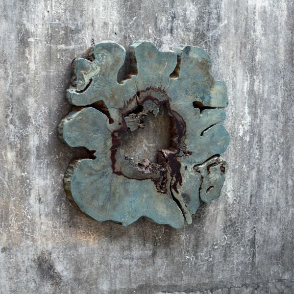 GELLER WOOD WALL DECOR BLUE