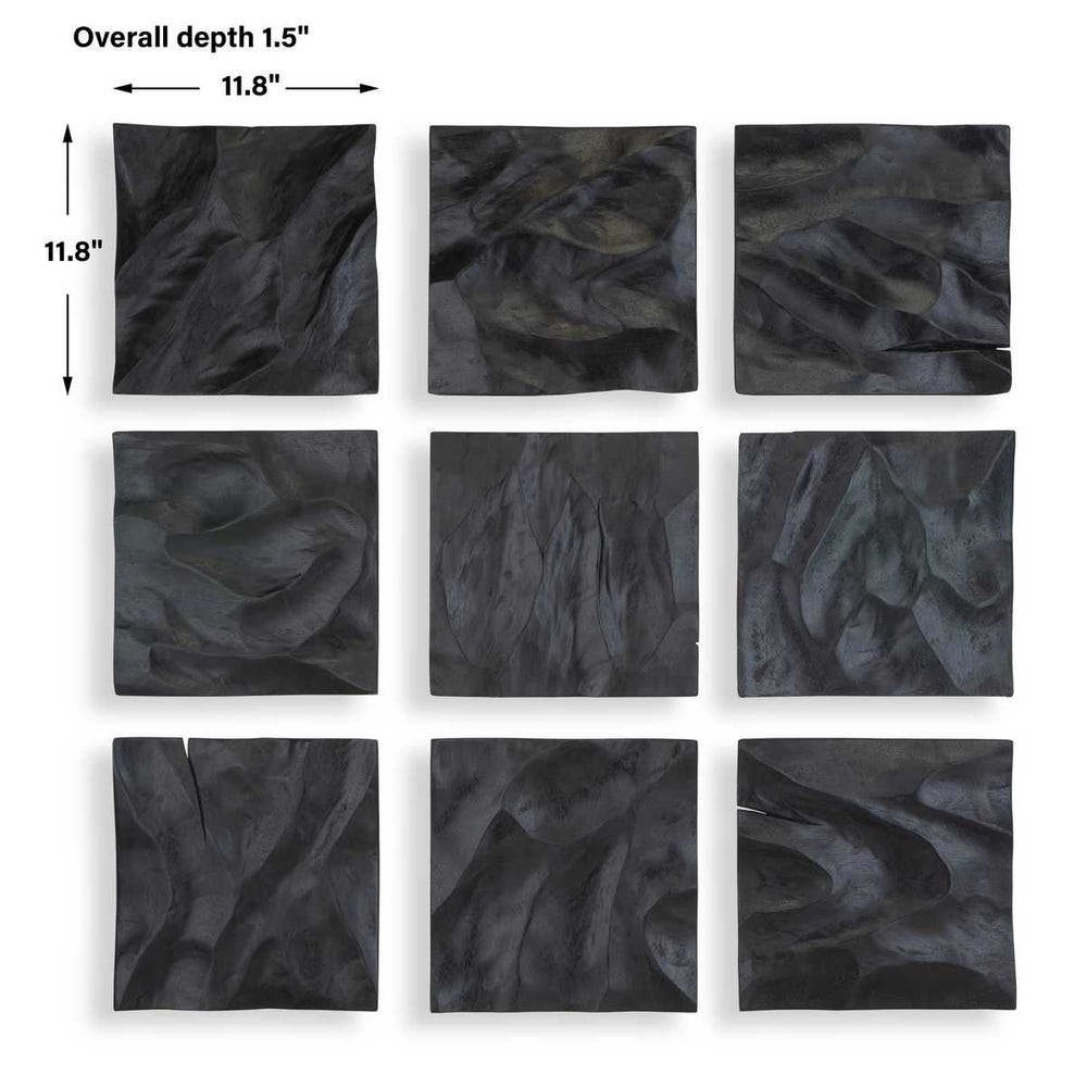 Malosi Wood Wall Decor, Set of 9