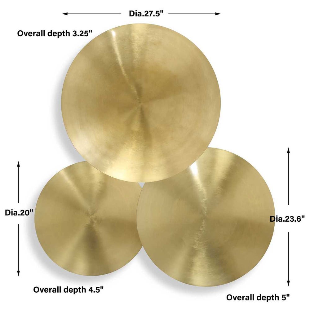 Cymbalic Metal Wall Decor, Set of 3
