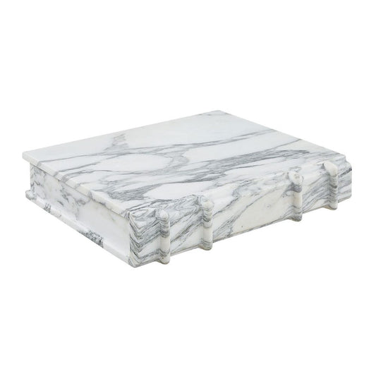 Novel Box - Arabescato Marble Large