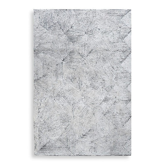 Maze, Blue 5FT X 8FT Rug