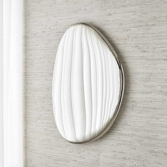 Jelly Bean Wall Sculpture - 26x38 Silver