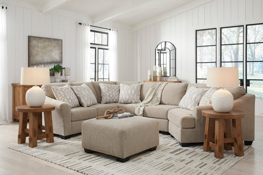 Brogan Bay 3-Piece Sectional with Cuddler and Oversized Ottoman