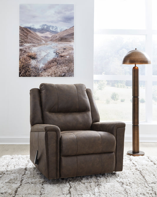 Skymaker Walnut Rocker Recliner