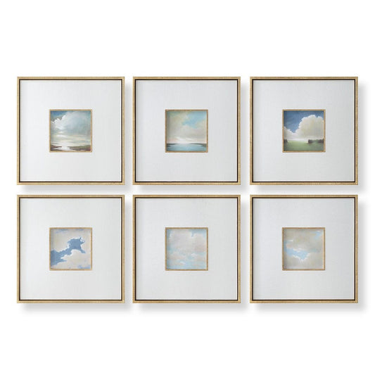 CUMULATION FRAMED CANVASES SET OF 6