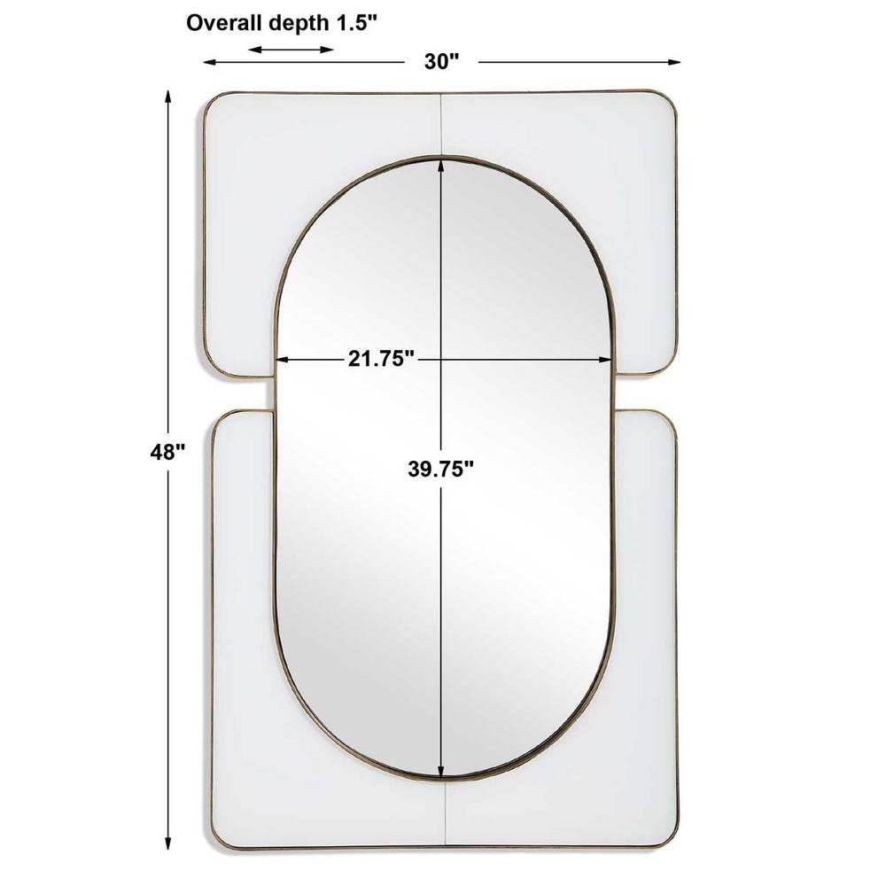 Embrace Large Mirror - White