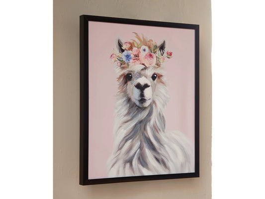 Josie Pink/White/Gray Wall Art