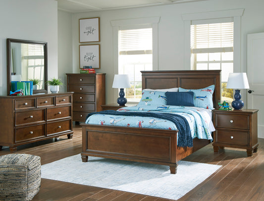 Danabrin Queen Bedroom Package (Bedframe, Dresser with Mirror and 2 Nightstand)