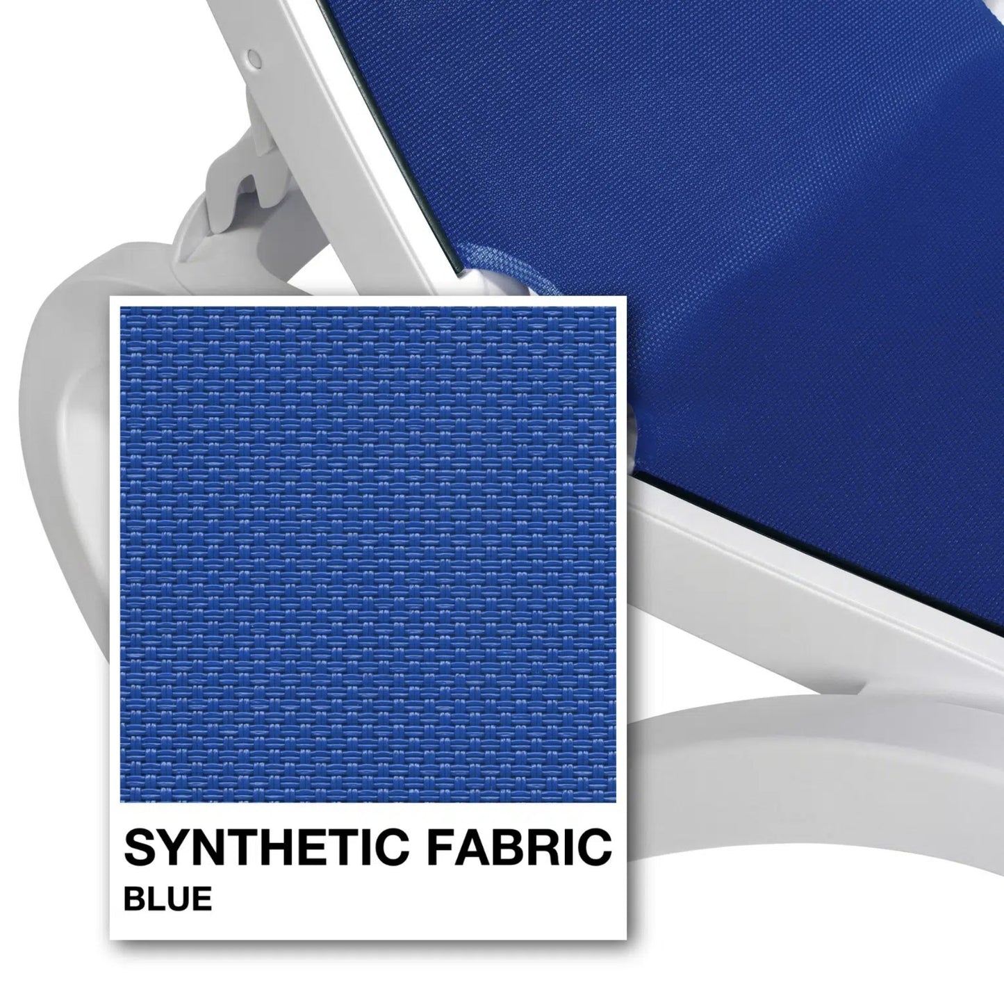 OMEGA WHITE & BLUE SUNLOUNGER