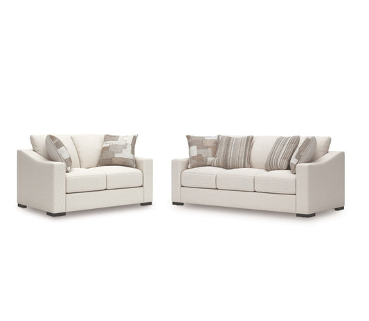 Tildan Stucco Loveseat and Sofa Set