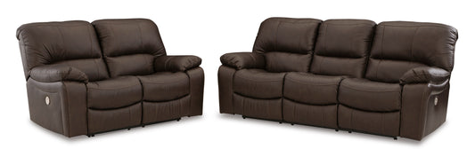 Leesworth Sofa and Loveseat Power Reclining Package