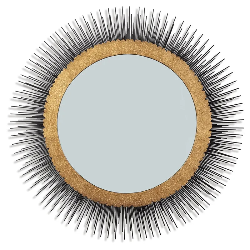 Elodie Black/Gold Finish Accent Mirror
