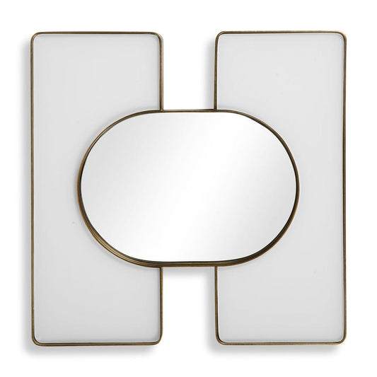 Embrace Square Mirror - 24x24 White