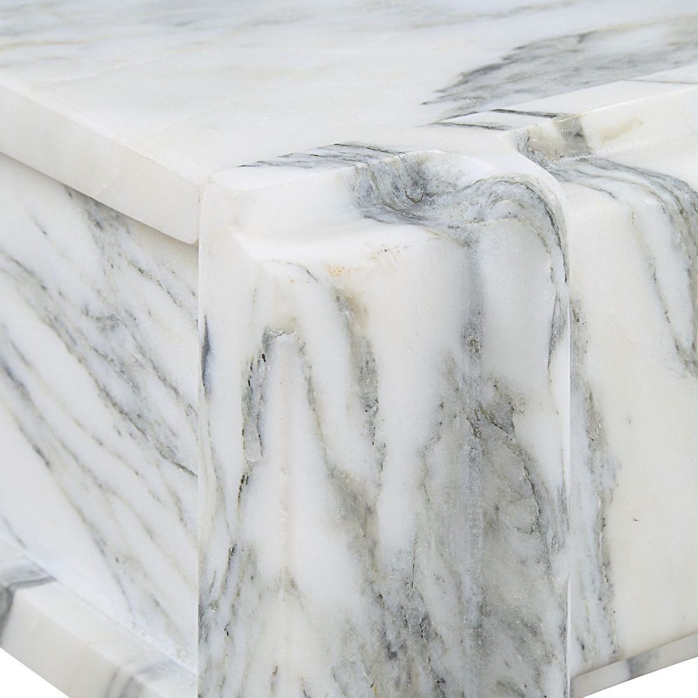 Novel Box - Arabescato Marble Small