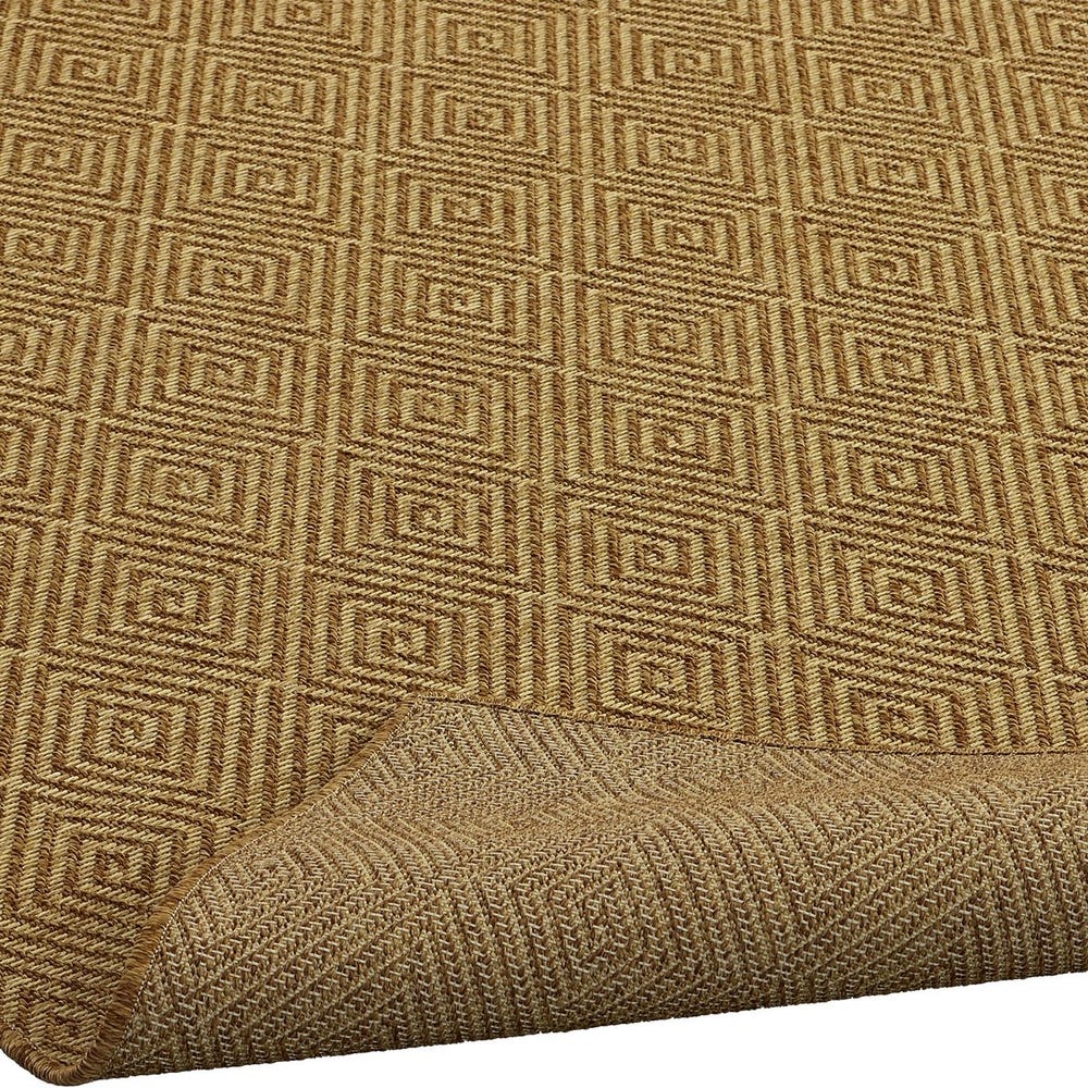 Maize Diamond Rug - Burnt Umber