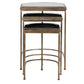 INDIA NESTING TABLES, GOLD, S/3