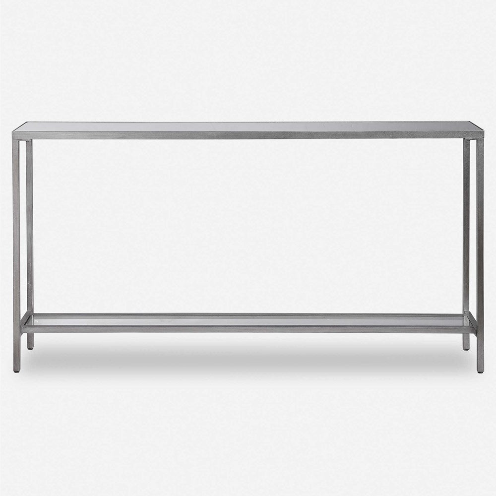 HAYLEY CONSOLE TABLE, SILVER