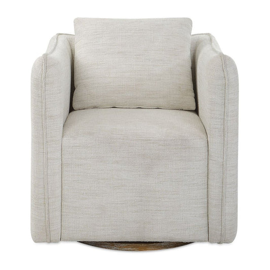 Corben Swivel Chair, White