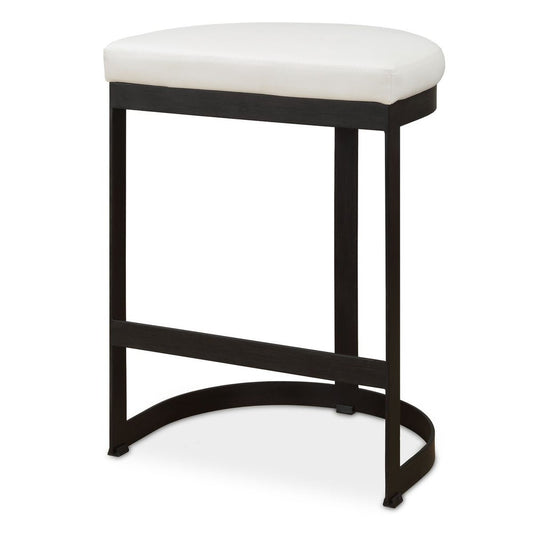Ivanna Counter Stool, Black - White