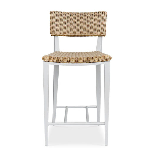Calbas Outdoor Counter Stool, White