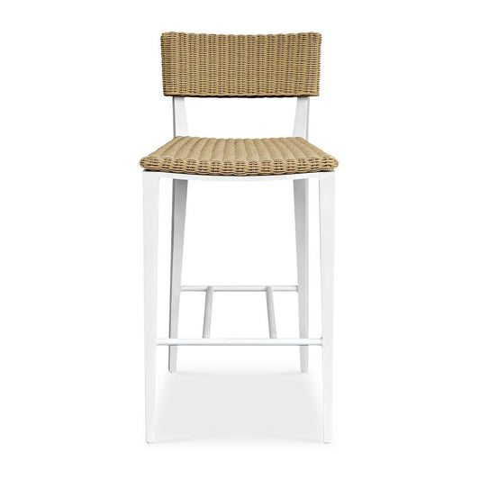Calbas Outdoor Bar Stool, White