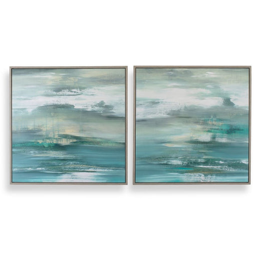 Tranquil State of Mind, Framed Canvases, S/2