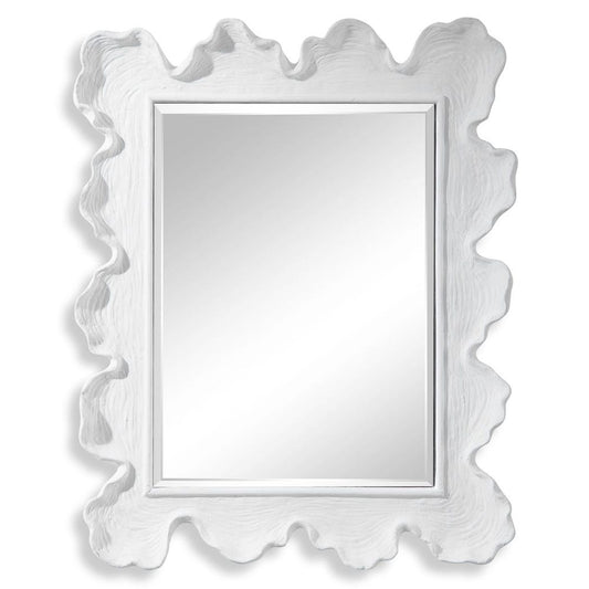 Sea Coral Mirror, White