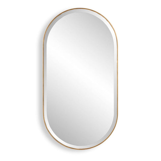 Lago Oval Mirror, Gold