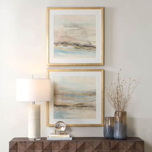 So Golden Framed Prints, S/2
