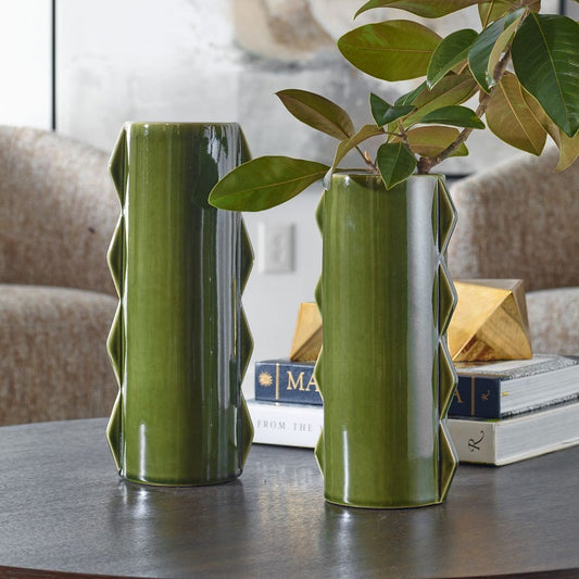 Meander Indoor-Outdoor Vases, S/2