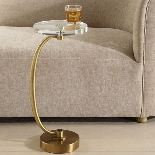 Waveney Drink Table, Brass