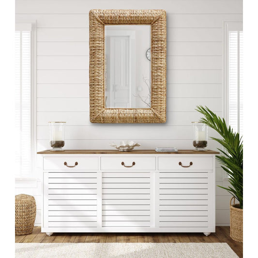 Twisted Seagrass Rectangle Mirror