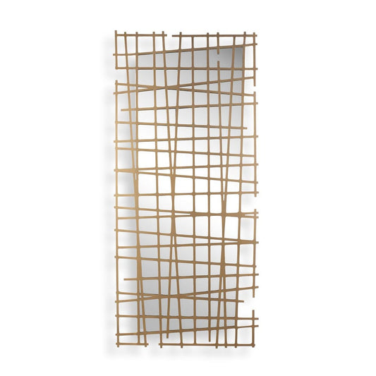 Golden Intersection Metal Wall Decor