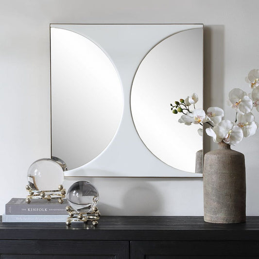 New Moon Mirrored Wall Decor