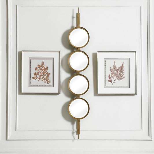Button Mirror, Gold