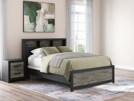Jonnifer Queen Bookcase Panel Bed