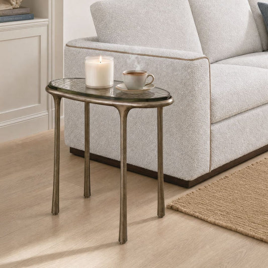 Ata Accent Table, Brass