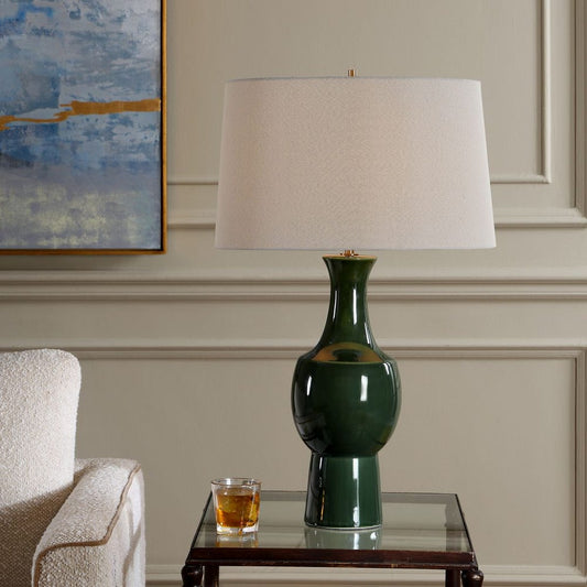 Tennille Table Lamp, Green