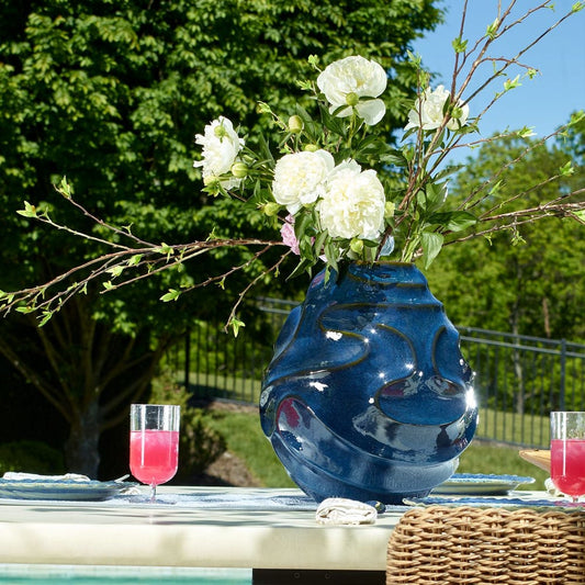 Helix Swirl Indoor-Outdoor Vase