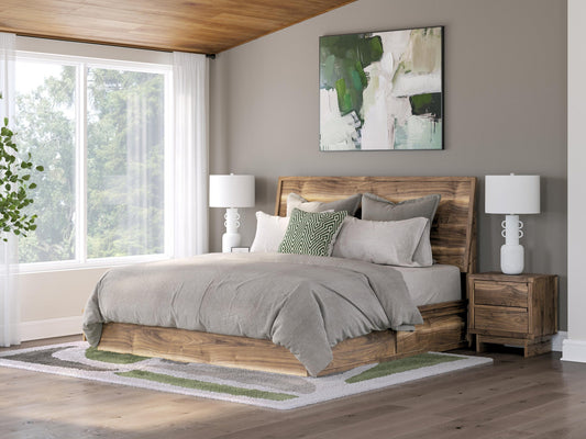 Zadilyn King Panel Bed with Storage