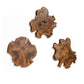 Kalani Indoor-Outdoor Wood Wall Decor, Natural, Set of 3