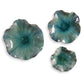 Abella Ceramic Indoor-Outdoor Wall Decor, Aqua, Set of 3