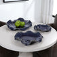 Abella Ceramic Indoor-Outdoor Wall Decor, Cobalt, Set of 3