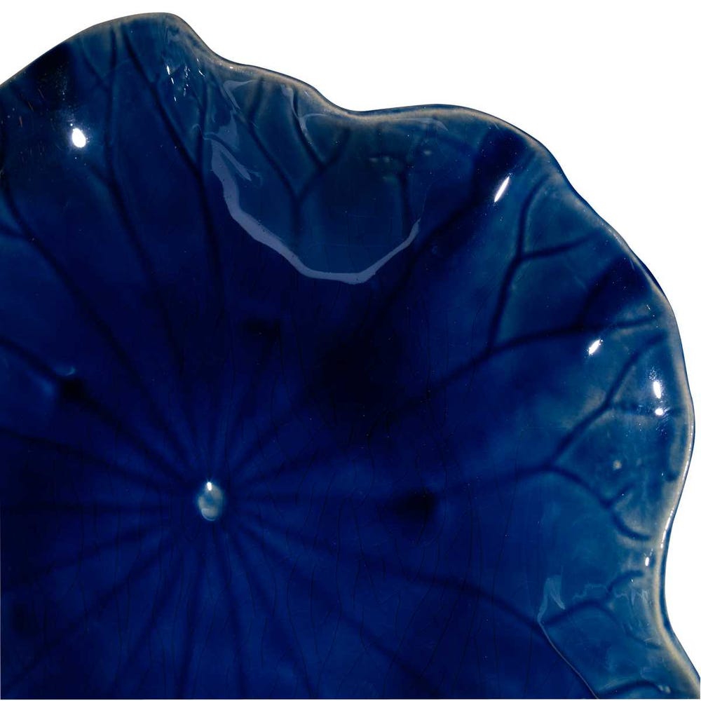 Abella Ceramic Indoor-Outdoor Wall Decor, Cobalt, Set of 3