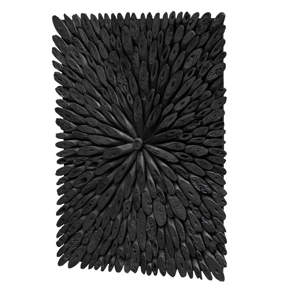 Bahama Wood Wall Decor, Black