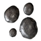 Lucky Coins Indoor-Outdoor Metal Wall Decor, Nickel, Set of 4