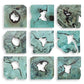 Bahati Wood Wall Decor, Blue, Set of 9