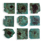Bahati Wood Wall Decor, Blue, Set of 9