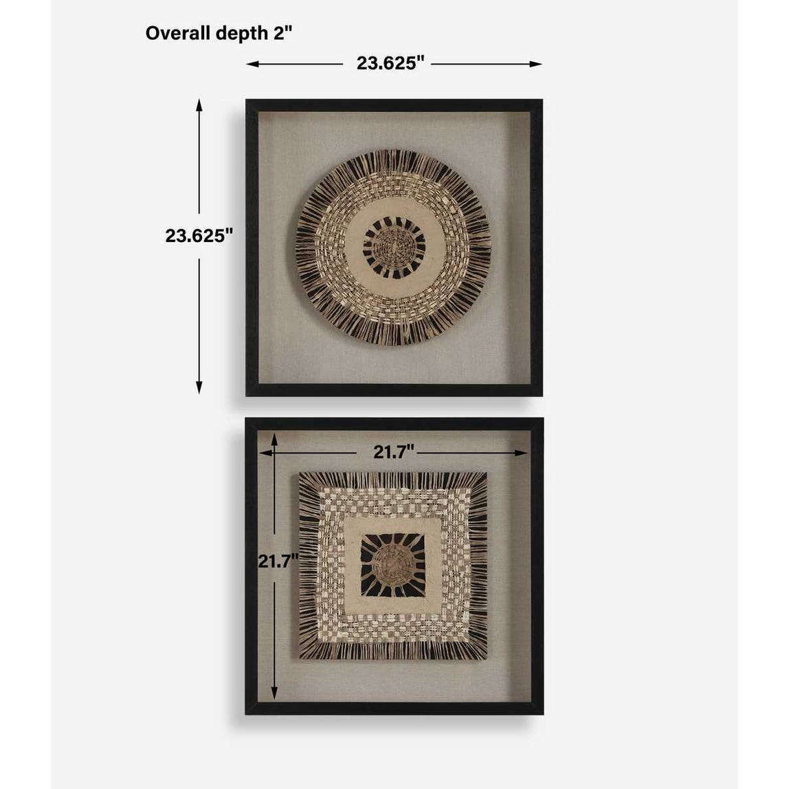 Intertwine Shadow Box, Set of 2