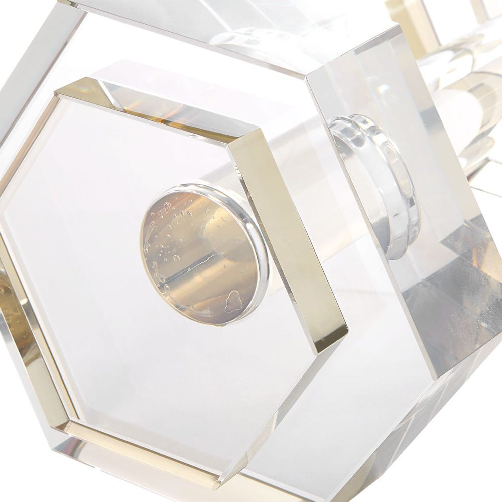 Dumbbell Sculpture - Crystal